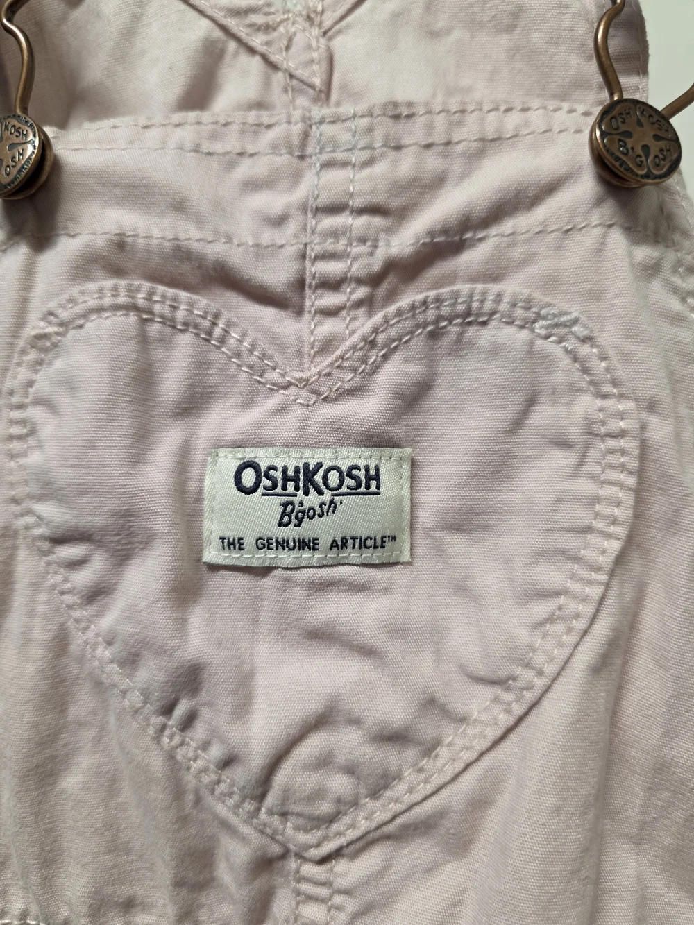 OshKosh B'gosh Pink Heart Shortalls for Kids
